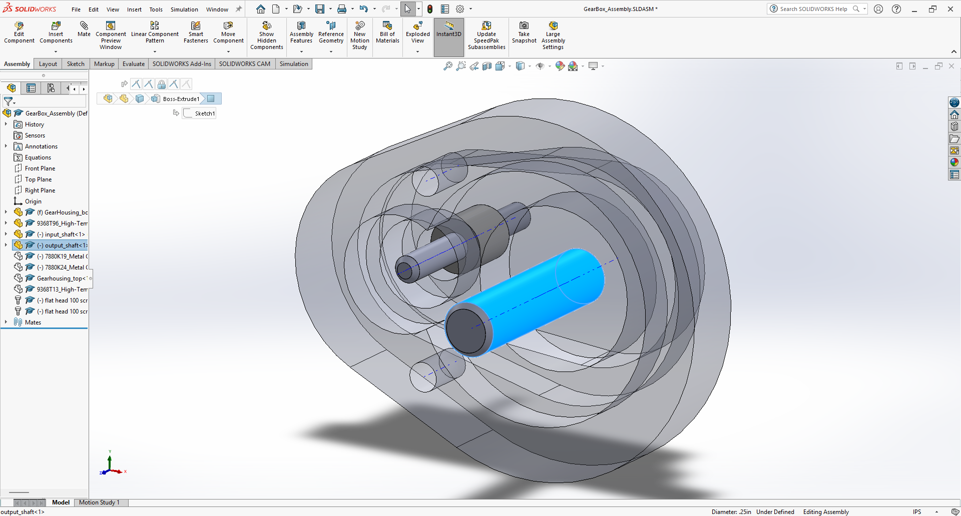 Output Shaft Assembly
